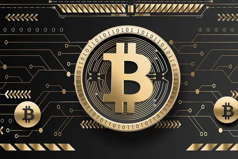 Illustration de la cryptomonnaie et du Bitcoin